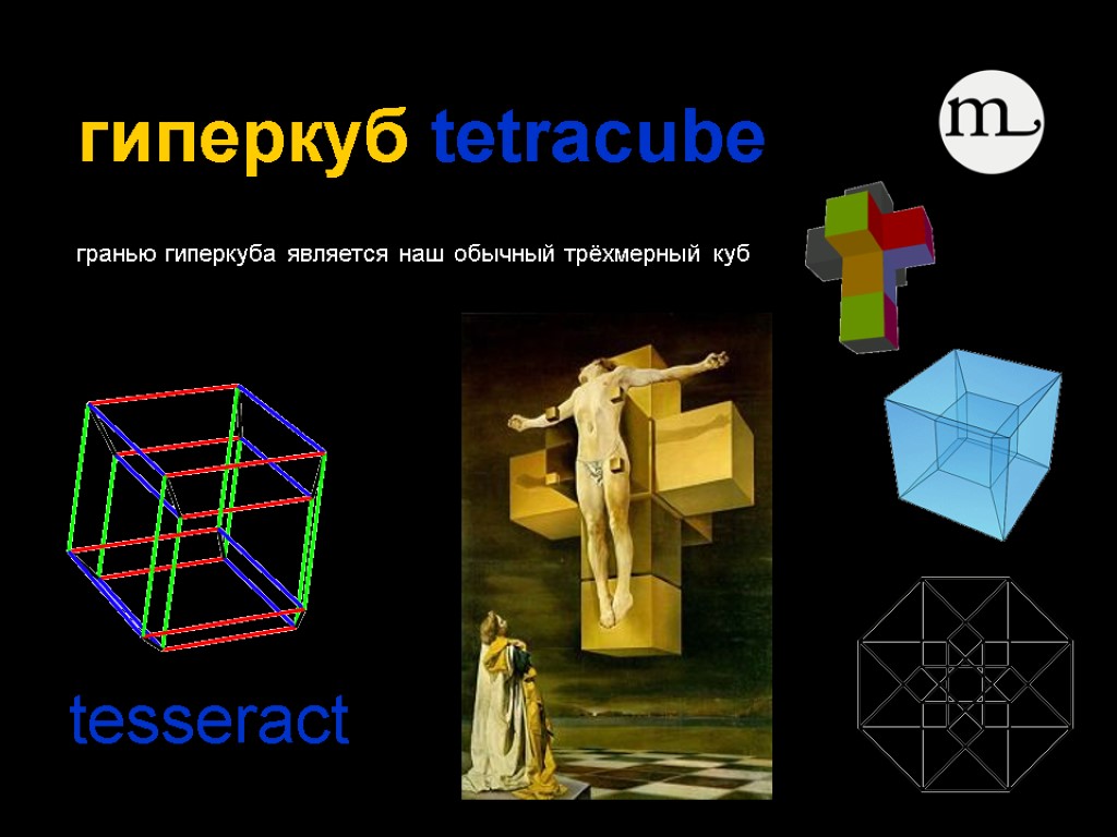 гиперкуб tetracube гранью гиперкуба является наш обычный трёхмерный куб tesseract